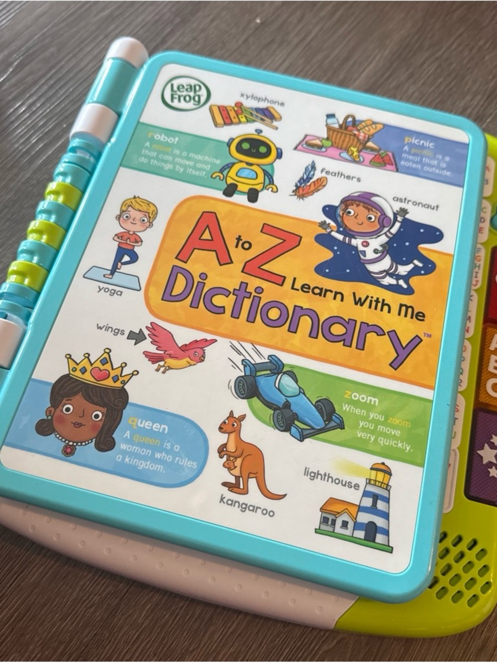 LeapFrog A to Z Learn With Me Dictionary - Teal Educational Toy